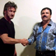 Actor Sean Penn, posing with Joaquín Guzmán, a.k.a. "El Chapo"
